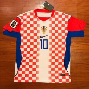 Luka Modrić 10 Croatia home 2026 World Cup w/ FIFA World Cup 2026 Official Patch